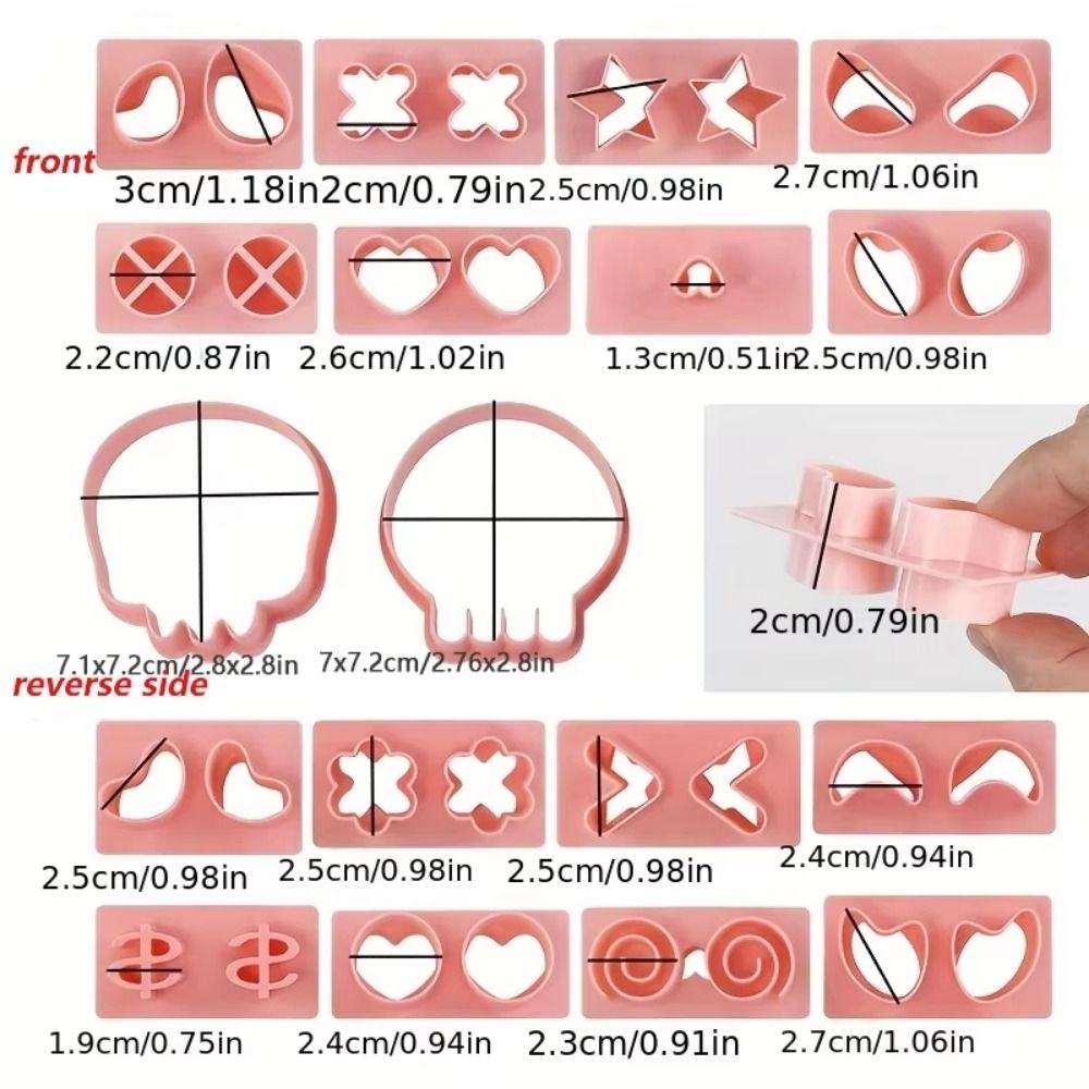 10Pcs/Set DIY Skull Cookie Cutter Cartoon Cookie Stamp Halloween Biscuit Mold Baking