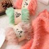 Hand-Knitted Coral Velvet Mink Yarn Pack for Scarves & DIY Projects