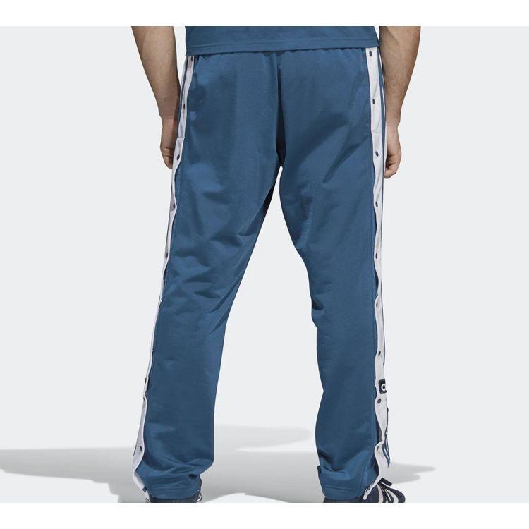 Adidas Originals Trefoil Snap Pants Vintage Track Bottoms Men Bottoms Navy DV1592