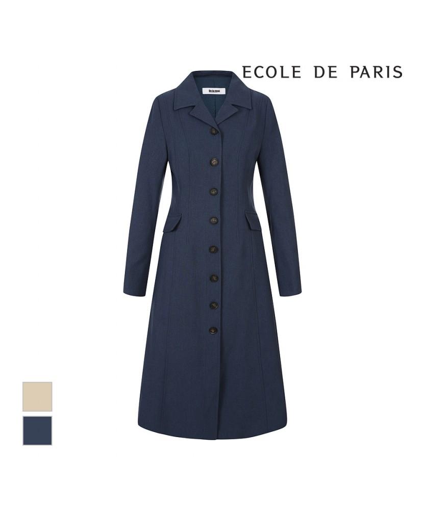 ECOLEDEPARIS Button Design Collar Dress_Rb39Woam10A