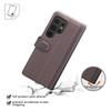 For Samsung Galaxy S24 Ultra Case Genuine Split Leather Phone Cover with Wallet Stand
