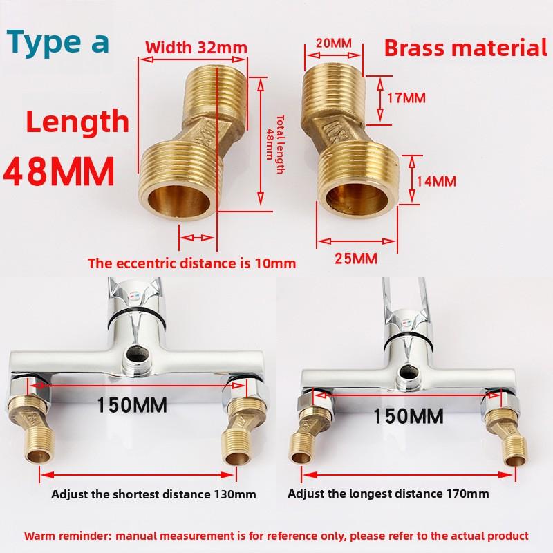 Bateria prysznicowa Zakrzywione kolanko Regulowany adapter Mosiądz Solidny Montaż ścienny Część zamienna Zawór kątowy Akcesoria kuchenne łazienkowe