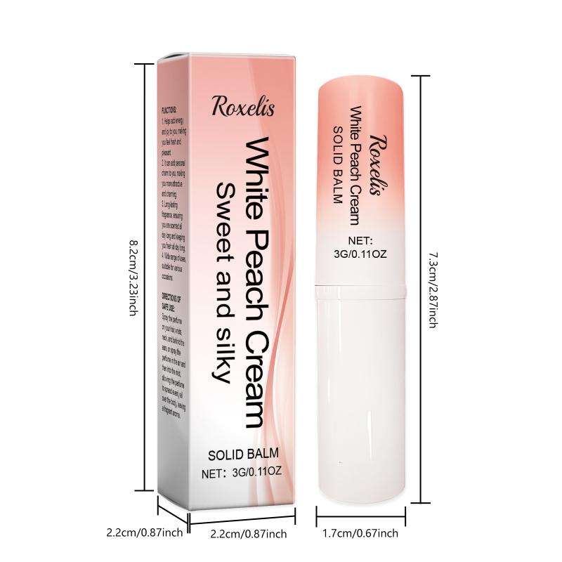 Women Perfume Solid Light Fragrance Lasting Floral Scent Sweet Jasmine Peach Aroma Enhance Attraction Pheromone Solid Perfume