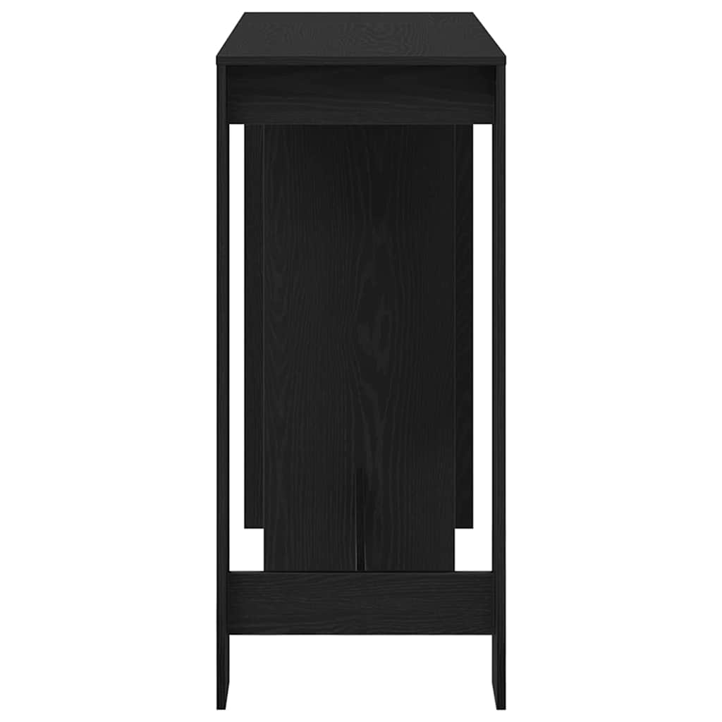Bar Table 124 x 46 x 103.5 cm Engineered Wood Black Oak Effect