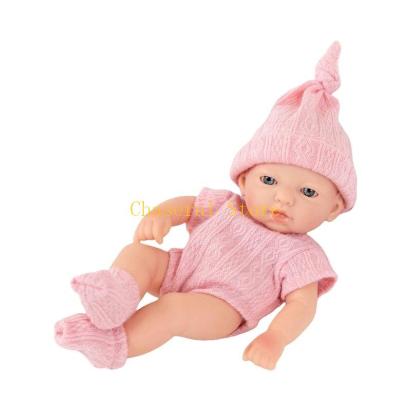 E7Ce 7In Collectible Doll Interactive Reborns Toy Washable Baby Doll New Parent Gifting Dolls Toddler Cuddle Educational Toy