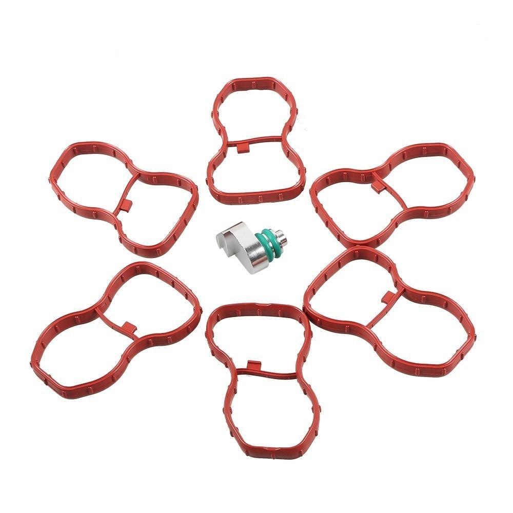 Intake Swirl Flap Delete Blank Plug With Manifold Gaskets For BMW E70 F01 F07 F10 F25 N57 E90 E91 E92 Engine