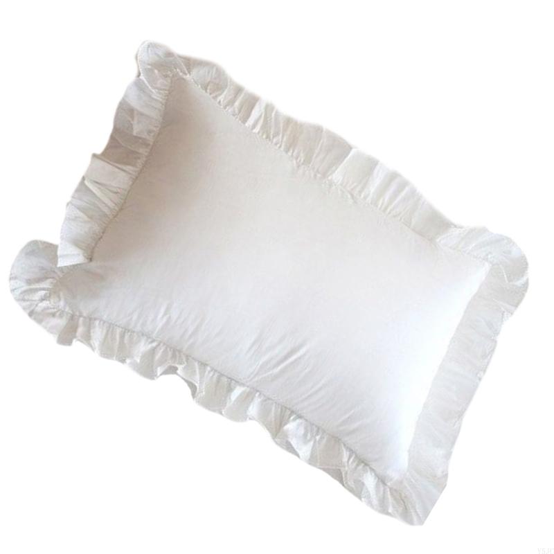 Y5JC Elegant Pillow Case Smooth Polyester Fabric Simple Care Decorative Sofa Bed Cover