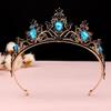 Black Baroque Crown Tiara Bride Eighteen Female Bar Mitzvah Birthday Princess Crown