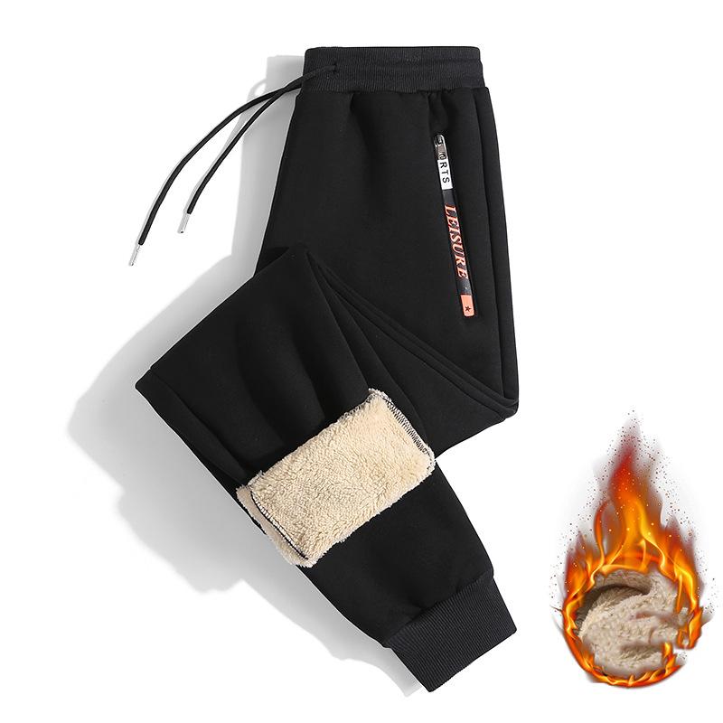 Winter Thick Warm Fleece Sweatpants Men Joggers Sportswear Casual Track Pants Plus Size