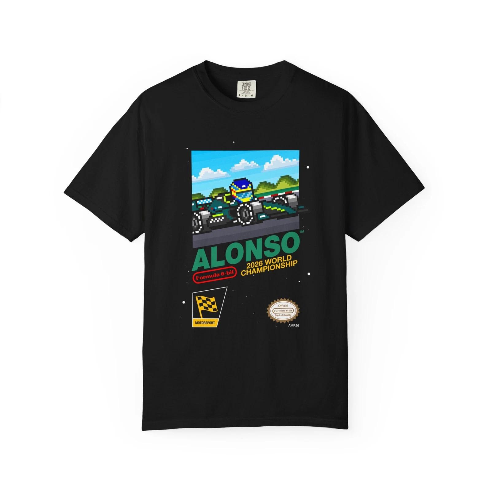 Alonso 8-bit Game Adult Heavyweight 100% Cotton T-shirt S