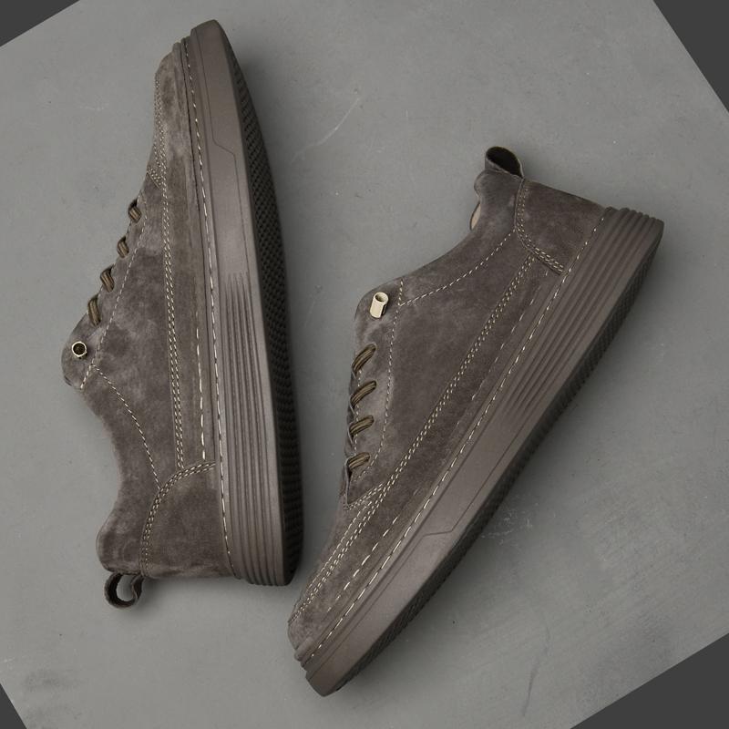 Fashion Genuine Leather Mens Casual Shoes Outdoor Driving Sneakers Luxury Brand Male Vulcanize Shoes New Fashion Men Skateboard Footwear