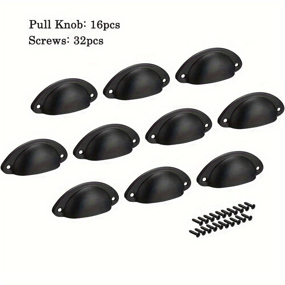 

16 шт. Ручки для ящиков, ручки для шкафов, винтажные ручки для чашек, для шкафа, комода, ванной комнаты, шкафа (Двойные отверстия с винтами) 16pcs