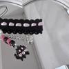 PVC Pink Ribbon Cat Claw Phone Chain Anti-loss Ribbon Y2K Phone Lanyard  Jewelry Gift