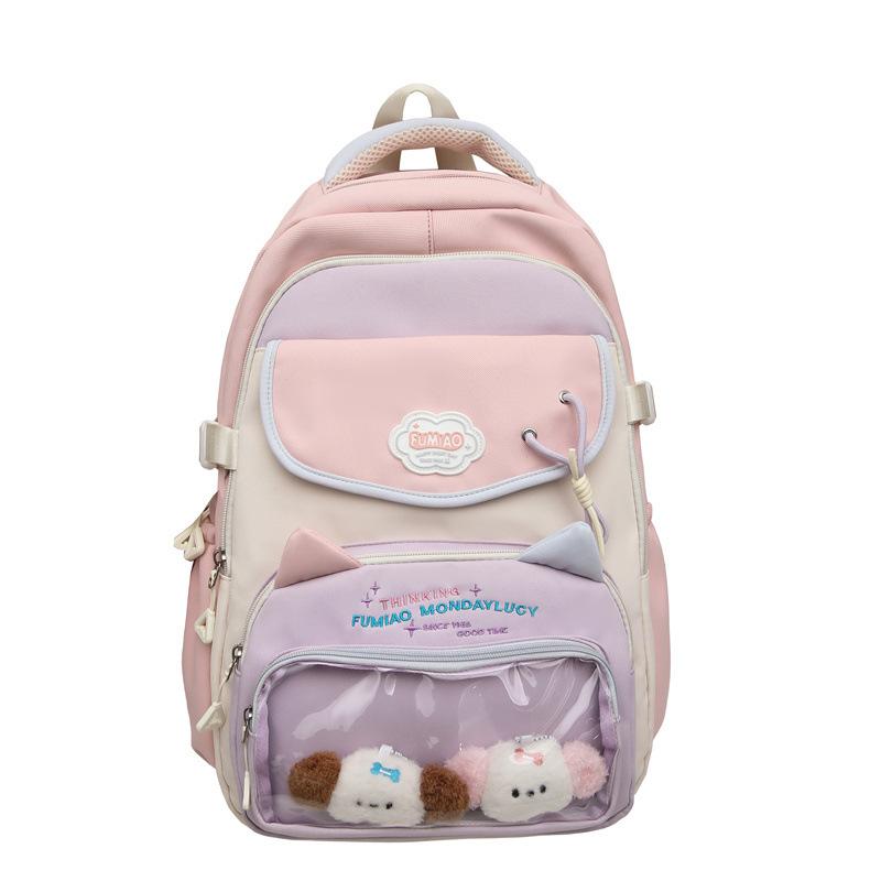 Schoolbagins cute backpack female small fresh middle and high school student schoolbag large capacity two-dimensional girl bar pain bag