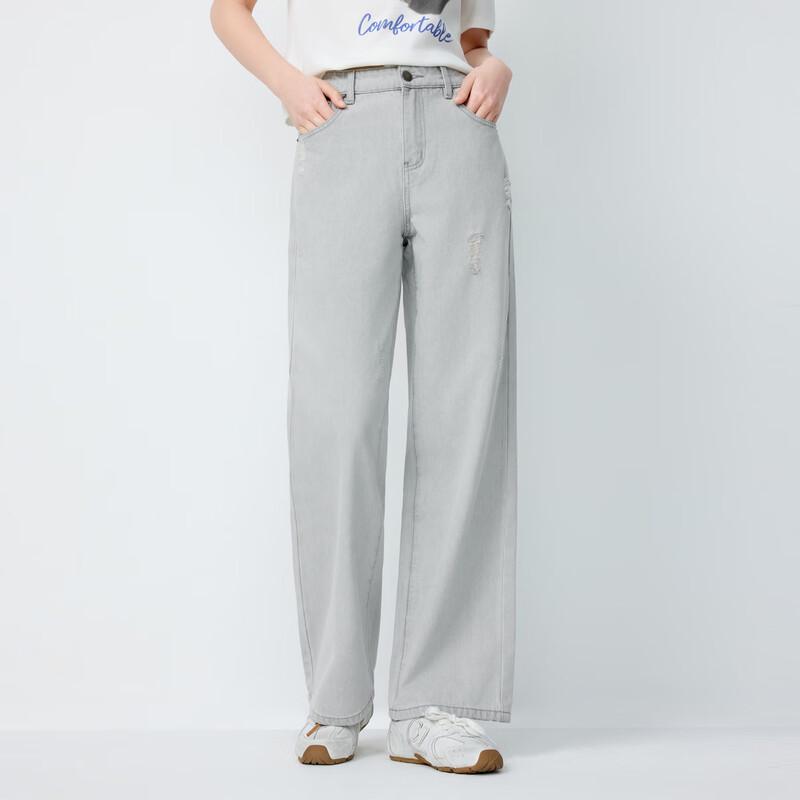 

Elva s Island Women s High-Waist Straight Leg Jeans L