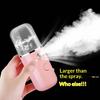 1 Set Nano Mist Facial Sprayer USB Rechargeable Portable Nebulizer for Face Moisturizing Makeup Fixing Use