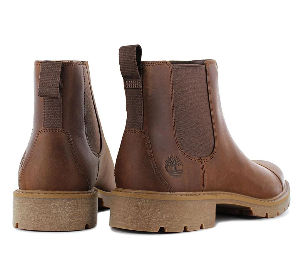 Timberland Elmhurst Mid Chelsea Boot - Men's Ankle Boots Leather Brown TB0A29N5-F13 ORIGINAL