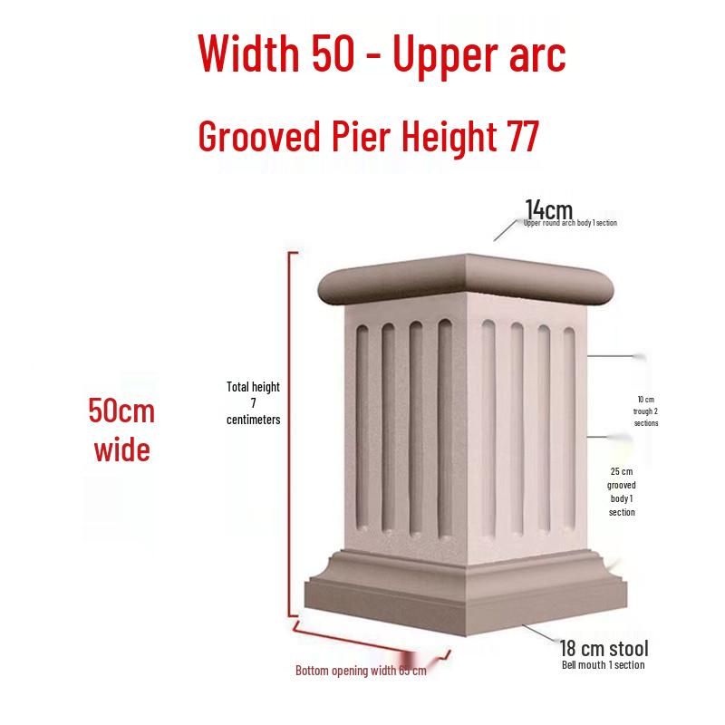 European Villa Courtyard Roman Column Base for Exterior Wall Decoration