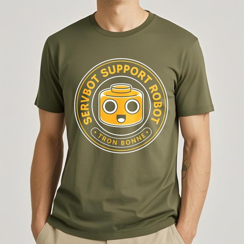 Cool Man Summer tshirt Servbot Support Robot Tron Bonne Short Sleeve Comfortable Round Neck Teenagers Tee Shirt Teeshirt Male