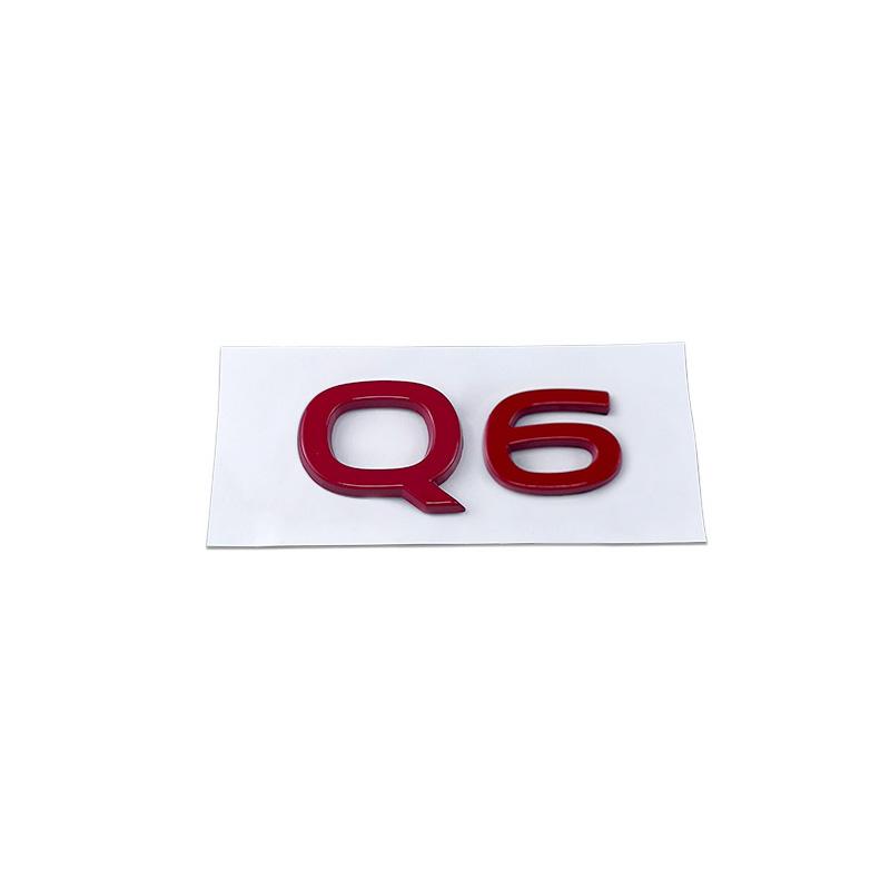 New Metal Car Trunk Emblem Rear Badge for new Q3 Q5 Q6 Q7 Q8 Letter Stickers Body Side Decal Refitting Decoration Accessories
