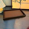 Holz Schmuck-Auslage Tabletts Dekorativer Uhr Schmuck Organizer Rechteckiges Aufbewahrungs Tablett Schminktisch