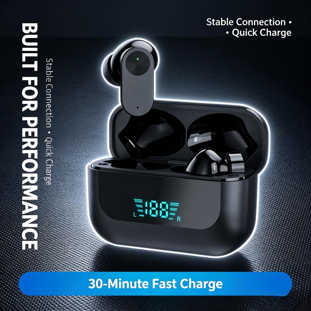 Xiaomi Bluetooth 5.3 TWS Wireless Earbuds LED Digital Display HiFi Stereo Bass Noise Cancelling Gaming In‑Ear Headphones