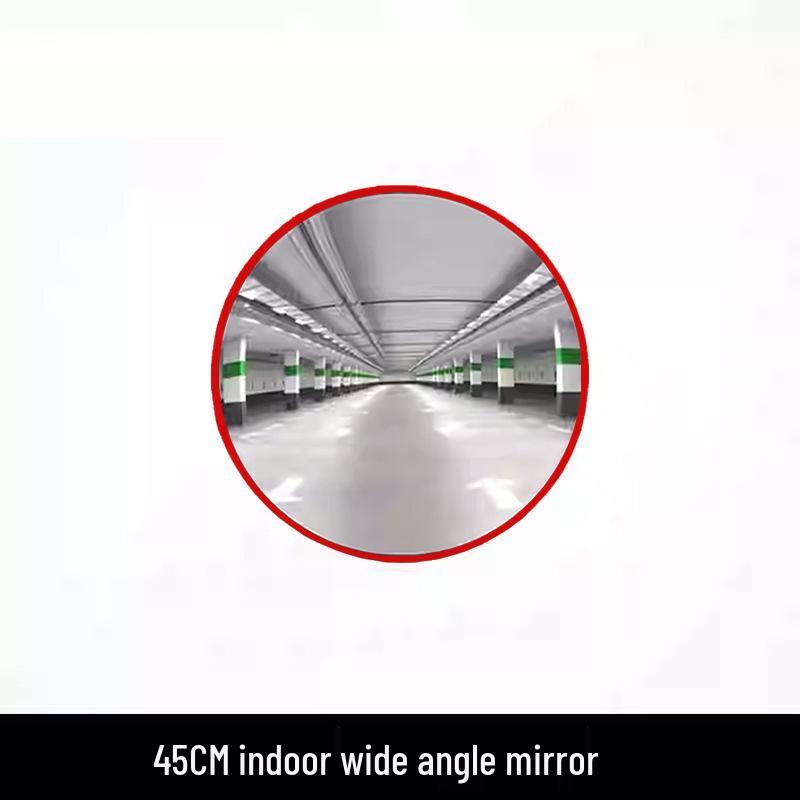 Wide-Angle Road Corner Traffic Mirror - Large Round Convex Reflective Mirror for Intersections