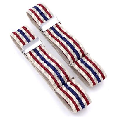 "Women's Shirt Fabric Cuffs and Men's Armbands, 2.5cm Elastic, Versatile Bracelets"