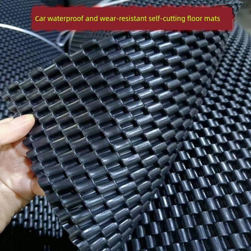 Car Floor Mats Latex Waterproof Non-Slip Pvc Silicone Rubber Car Mats Can Be Cut To Size for Business Vehicles and Vans Single Piece