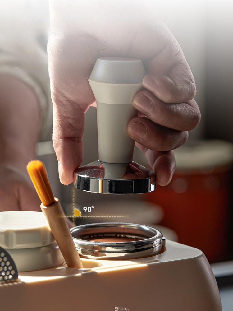 Universellt Espressohandtag Ställ Kaffefördelare Tamperbas ABS Barverktygshållare för Kaffetillbehör