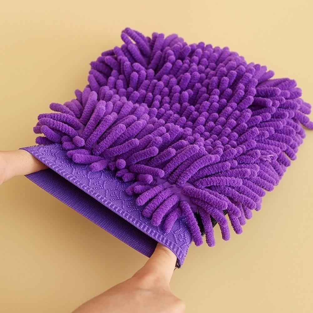 Soft Cleaning Glove Anti-scratch Car Wax Detailing Brush New Car Wash Glove  Car Supplies