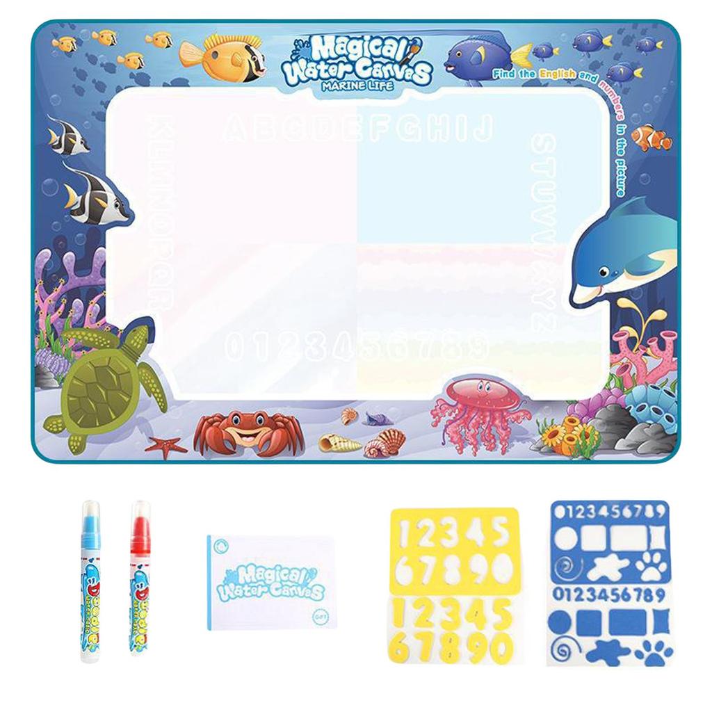 Water Pad 39 X 31Inch Extra Large Art Water Color Pad Reusable Foldable Water Painting Pad Educational Painting Toy Set For Children Over 3 Years Old