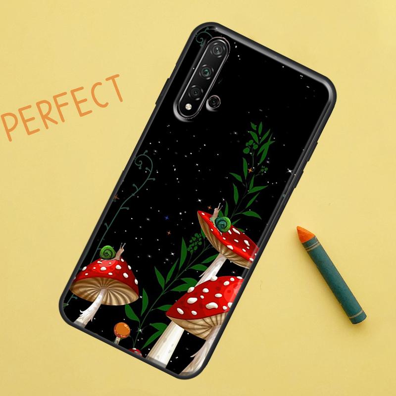 Mushroom Moon Shroom Farmer For Huawei Nova 8i 12i 11i 12s Y73 Y72 Y61 Y91 Y90 Y70 Y60 9 10 SE P30 P40 Lite P60 Pro Case