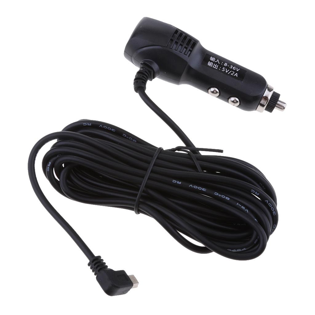 3.5 Meters, Car Lighter Adapter, 8-36V to 5V/2A, Cables, for GPS DVR Charging, Shipping
