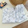 Summer new pajamas women's short-sleeved shorts thin cloud cotton cartoon cute large size Korean version loungewear