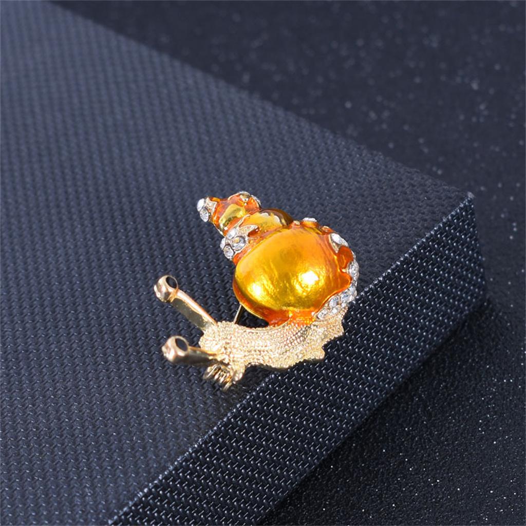 1Pc Charm Cute Snail Brooch Creative Personality Pin Fashion Trend Jewelry Accessories Party Birthday Festival Gift Souvenir