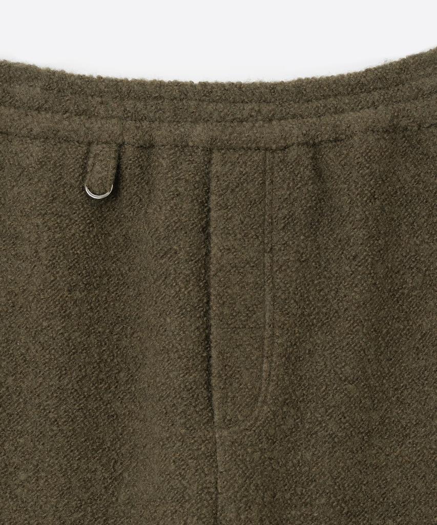 MILLO WOMEN Boucle Zipper Trousers [Khaki]