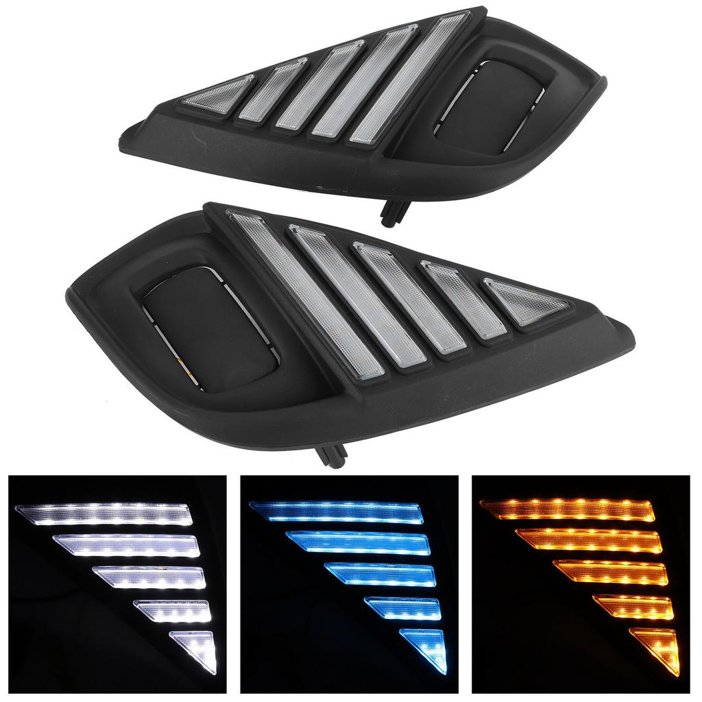 LED Daytime Running Light Front DRL 3 Color Turn Signals Fit for Highlander 2019‑2021