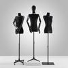Korean Style Black Off-Shoulder Women's Half Body Mannequin with Right Angle Shoulder and Full Body Display Stand