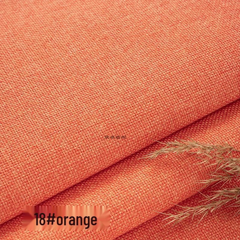 Coarse Plain Linen Fabric: Soft Upholstery, Car Seat, Chair Cushion, Tablecloth, Imitation Linen Cover