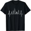 New York Skyline Heartbeat Love Statue Of Liberty New York T-Shirt