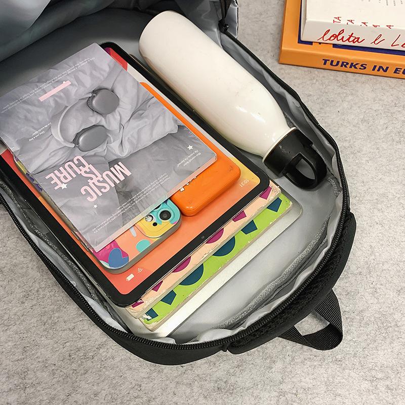 School Bag High Value Back Junior High School Students Casual Simple Lightweight Versatile Large Capacity