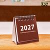 Calendario da scrivania Mini 2027 Formato tascabile Planner da viaggio portatile per casa Ufficio Scuola Tracciamento dell'orario di lavoro