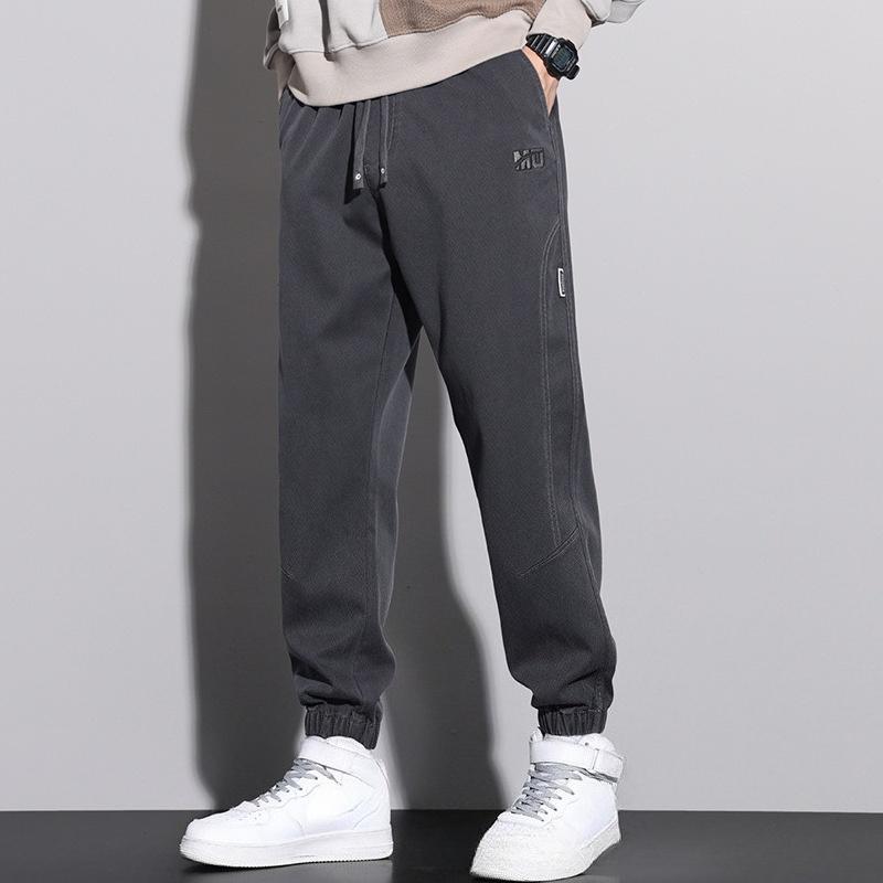 New Loose Sports Casual Pants Thin Comfortable Yoga Pants Slimming Mid-waist Fitness Pants Nine-point Men