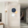 3D Geometric Metal Wall Clock Silent Sweeping Movement Iron Decorative Clock Baking Paint Anti-Fade for Living Rooms