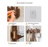 Piano Key Wall-Mounted Solid Wood Coat Rack for Entryway & Bedroom