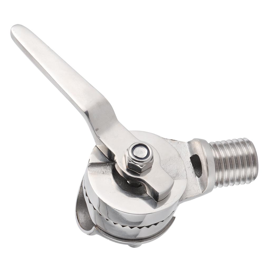 84mm 3.3in Marine VHF Antenna Mounts 316 Stainless Steel 306 degrees  Adjustable Ratchet Mounting Hardware