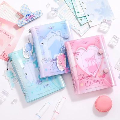 Sweet Chic Scrapbook Notebook s přívěskem Roztomilý motýlí mašlička Stuha Poznámkový blok Barevné stránky Deník Deník Studentské potřeby