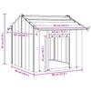 Vidaxl Buda Dla Psa Z Dachem, 85X107X81 Cm, Stal Galwanizowana