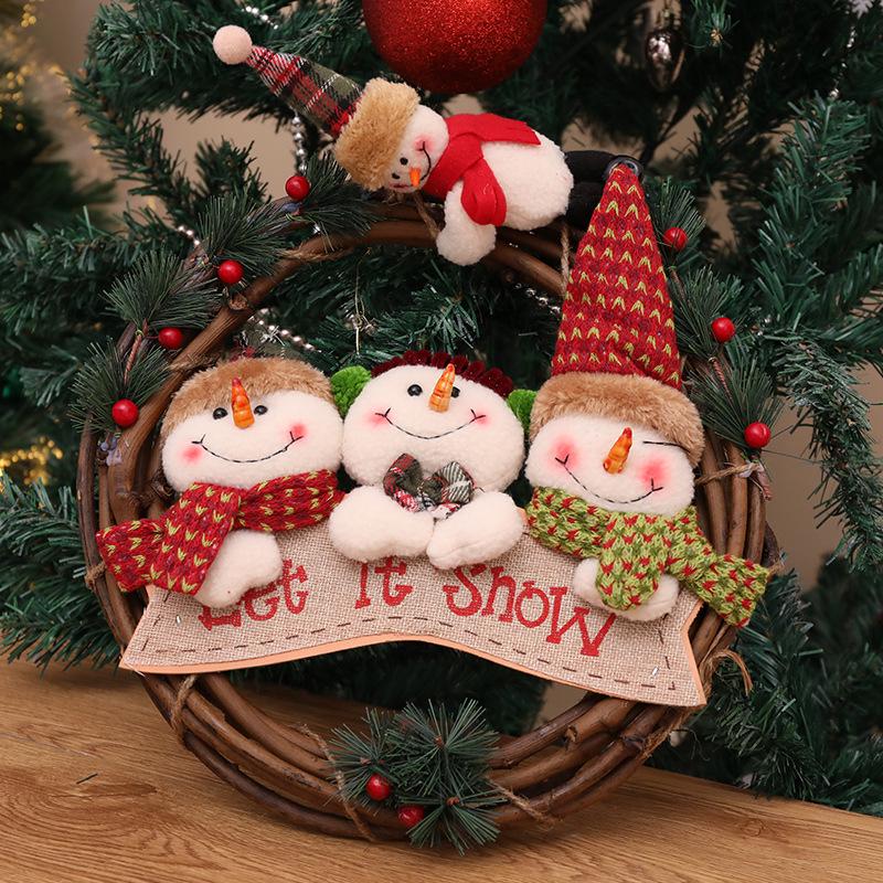 Creative Cartoon Snowman Christmas Ornament for Kids - Small Tree Pendant